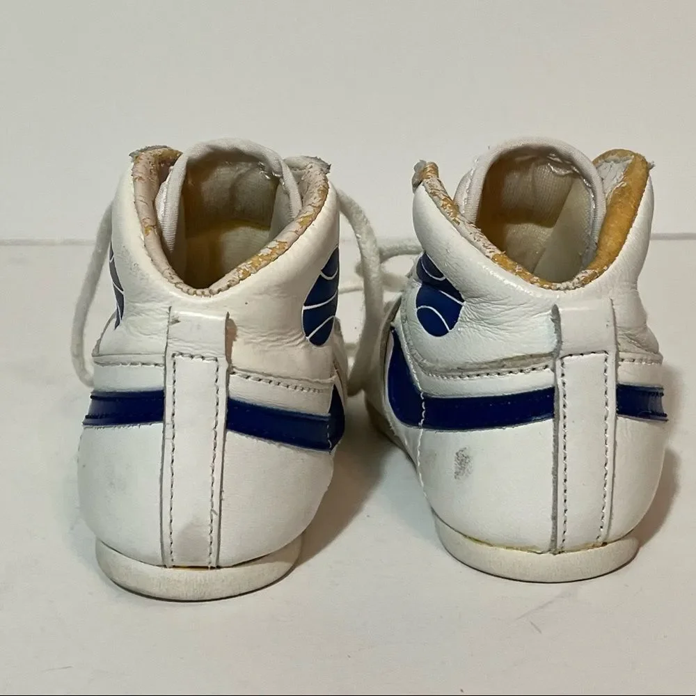 Vtg 1985 NIKE Baby Air Jordan Infantry Sneakers Shoes 850507 PD Sz 2 Blue White